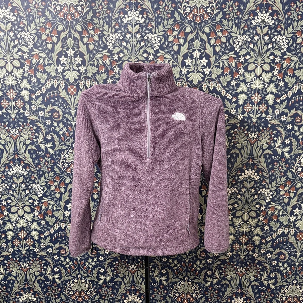 The North Face Purple Quarter-Zip Fleece Pullover